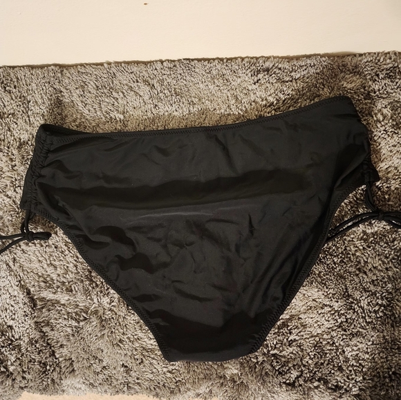 NWOT Side String Ties Bikini Bottom  Black Size 2xl - Picture 4 of 5